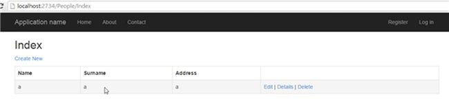output of the generated code